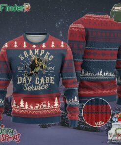 Xmas Krampus Day Care Service Ugly Christmas Sweater