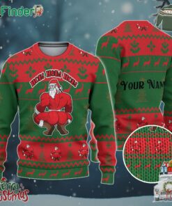 Custom Christmas Thicc Santa Red And Green Ugly Sweater