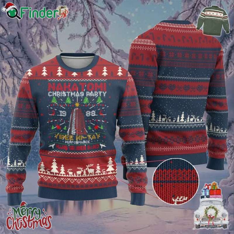 Christmas Nakatomi Ugly Christmas Sweater Yipee Ki yay Performance Hans Grubrer Band Christmas Nakatomi Ugly Christmas Sweater Yipee Ki-yay Performance Hans Grubrer Band