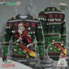 Custom Funny Christmas Holiday Cool Skateboard Santa Ugly Sweater