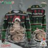 Custom Funny Christmas Holiday Big Fat Tatoo Santa Ugly Sweater
