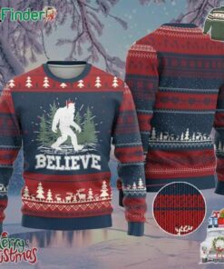 Bigfoot Ugly Christmas Sweater Funny Sasquatch Believe Lovers Gifts Xmas