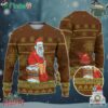 Custom Christmas Dirty Santa Brown Ugly Sweater