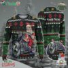 Custom Funny Christmas Holiday Cool Biker Santa Ugly Sweater