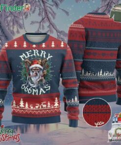 Anti Xmas Ugly Christmas Sweater Merry 666mas Satan Creepy Christmas