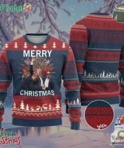 Donald Trump Christmas Ugly Christmas Sweater Merry Xmas Republican