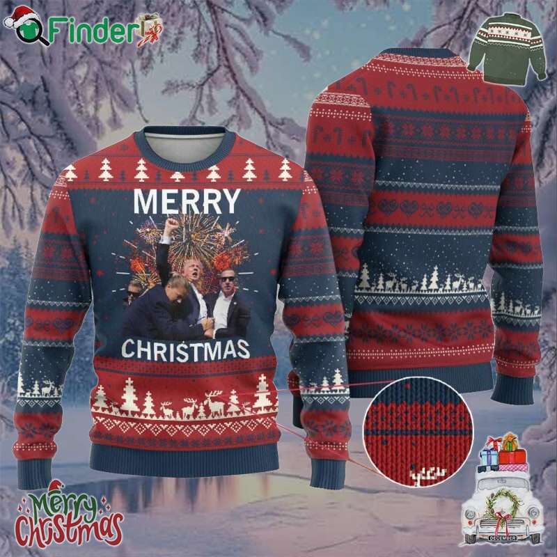 Donald Trump Christmas Ugly Christmas Sweater Merry Xmas Republican Donald Trump Christmas Ugly Christmas Sweater Merry Xmas Republican