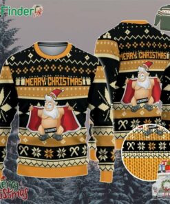 Dirty Christmas Santa Claus Naked Orange