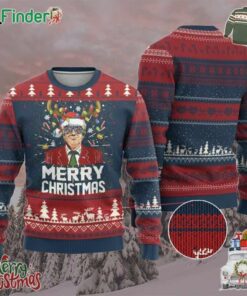 Funny Trump Ugly Christmas Sweater Merry Christmas Santa Xmas Gifts