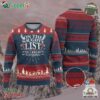 Funny Ugly Christmas Sweater On The Naughty List And I Regret Nothing