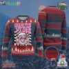 Funny Pink Santa Xmas Ugly Christmas Sweater Xmas Vibes Checkboard