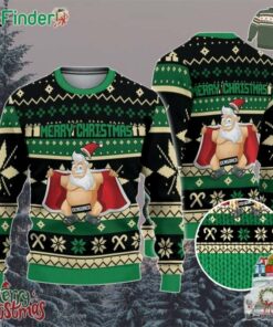 Dirty Christmas Santa Claus Naked Green