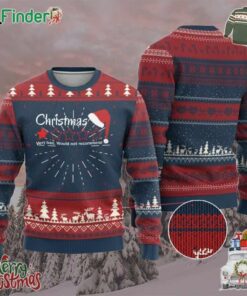 Funny Xmas Bah Humbug Ugly Christmas Sweater One Star Very Bad Would Not Recommend