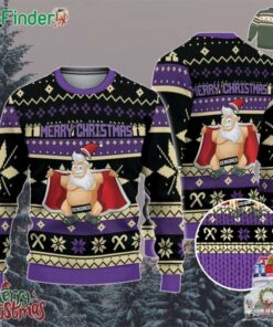 Dirty Christmas Santa Claus Naked Purple
