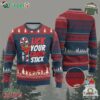Funny Xmas Ugly Christmas Sweater I Like To Lick Your Candy Stick