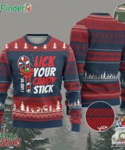 Funny Xmas Ugly Christmas Sweater I Like To Lick Your Candy Stick