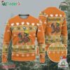 Personalize Ugly Thanksgiving Turkey Player Football Orange