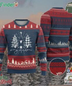 Merry And Bright Xmas Trees Ugly Christmas Sweater Chic Winter Shirt Cute Holiday Tee