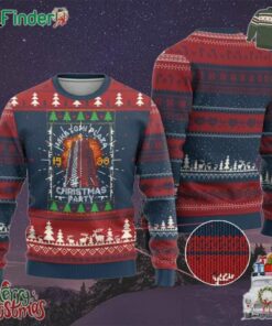 Nakatomi Plaza Christmas Party 1988 Machine Gun Ugly Christmas Sweater