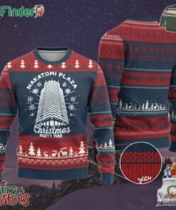 Nakatomi Plaza Party 1988 Classic Ugly Christmas Sweater Xmas Gift