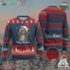 Merry Xmas Raccoon Ugly Christmas Sweater Happy Holidays Gift Animal Red Santa Hat