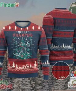 Horror Christmas Merry Krampus Ugly Christmas Sweater