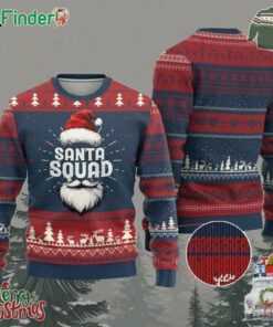 Funny Xmas Ugly Christmas Sweater Santa Squad Xmas Team Family Matching