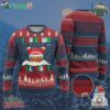 Funny Xmas Ugly Christmas Sweater I Go Down All Night Santa Chimney
