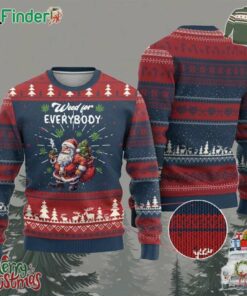Funny Xmas Ugly Christmas Sweater Weed For Everybody Cannabis 420