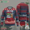 Funny Xmas Ugly Christmas Sweater On The List Of Naughty And I Regret Nothing Reindeer