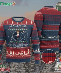 Funny Nakatomi Plaza Ugly Christmas Sweater Its Not Xmas Until Hans Gruber Falls Xmas Party 1988