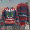 Funny Christmas Ugly Christmas Sweater This Kid Loves Xmas Skeleton Heart