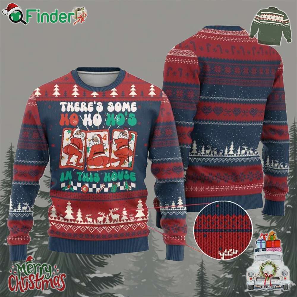 Funny Xmas Ugly Christmas Sweater There Is Some Ho Ho Hos In This House Horror Character Funny Xmas Ugly Christmas Sweater There Is Some Ho Ho Hos In This House Horror Character