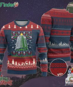 Funny Nakatomi Plaza Ugly Christmas Sweater Xmas Party 1988