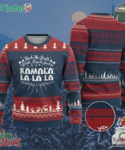 Funny Xmas Kamala Ugly Christmas Sweater Deck The Halls With Female Leaders Madam President