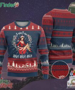 Vintage Xmas Ugly Christmas Sweater I Aint No Ho Ho Ho