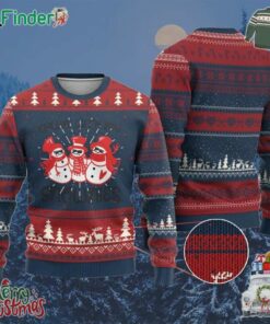 Snowman Christmas Ugly Christmas Sweater Chillin With My Snowmies Ugly Gift