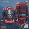 Personalized Pregnancy Announcement Ugly Christmas Sweater Custom Name Maternity Christmas Skeleton Baby Monster Mom To Be Tee