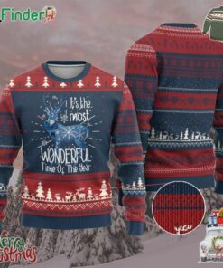 Xmas Reindeer Coquette Ugly Christmas Sweater Its The Most Wonderful Time Of The Year
