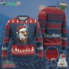 Patriotic Xmas Ugly Christmas Sweater Santa Bald Eagle Usa Flag Xmas