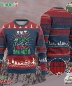 Xmas Ugly Christmas Sweater Being Related To Me Is Really The Only Gift You Need