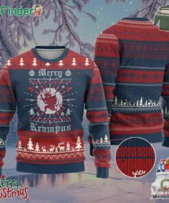 Merry Krampus Ugly Christmas Sweater Demon Horor Xmas