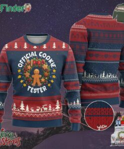 Xmas Baking Ugly Christmas Sweater Official Cookie Tester Gingerbread