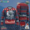 Skeleton Christmas Ugly Christmas Sweater Ho Ho Holy Shit What A Year Funny Boujee Xmas Vibe