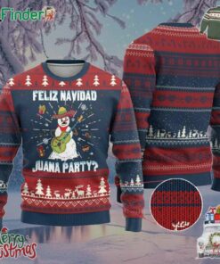 Mexico Xmas Ugly Christmas Sweater Feliz Navidad Juana Party Snowman Dancing