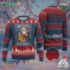 Merry Kushmas Ugly Christmas Sweater Ugly Santa Smoking Cannabis Weed 420 Xmas