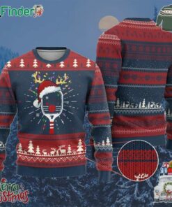 Pickleball Christmas Ugly Christmas Sweater Holiday Reindeer Player Gifts Sports Xmas