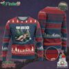 Xmas Car Racing Ugly Christmas Sweater Box Box Box Xmas Tree Colorful Light