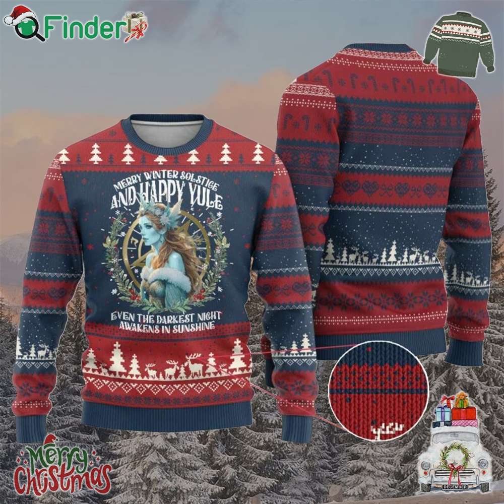 Yule Ugly Christmas Sweater Merry Winter Solstice And Happy Yule Marzanna Xmas Yule Ugly Christmas Sweater Merry Winter Solstice And Happy Yule Marzanna Xmas