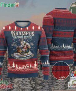Yule Ugly Christmas Sweater Krampus Sleigh Rides For Naughty List Members Only Xmas